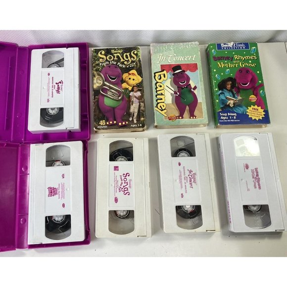 5 Barney VHS Video Tape Sing-Along Musical Castle Songs Concert Mother Goose Lot - Picture 5 of 6